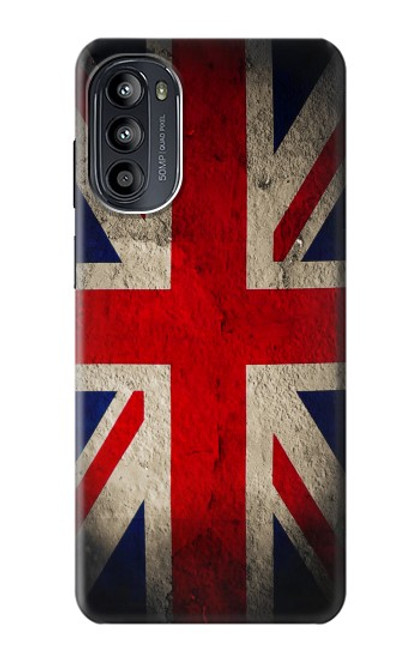 W2894 Vintage British Flag Hülle Schutzhülle Taschen und Leder Flip für Motorola Moto G52, G82 5G