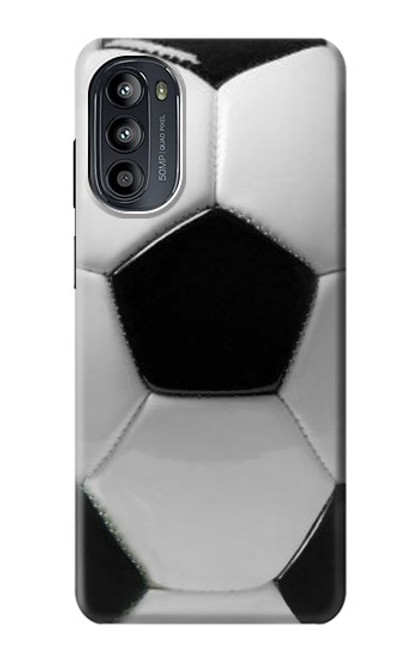 W2964 Football Soccer Ball Hülle Schutzhülle Taschen und Leder Flip für Motorola Moto G52, G82 5G