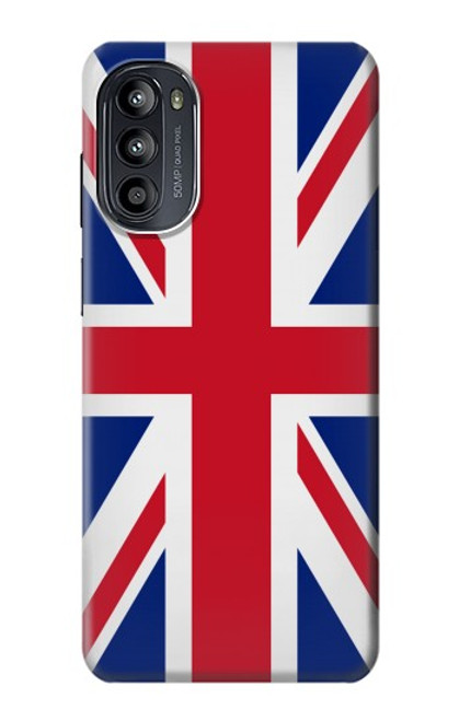 W3103 Flag of The United Kingdom Hülle Schutzhülle Taschen und Leder Flip für Motorola Moto G52, G82 5G