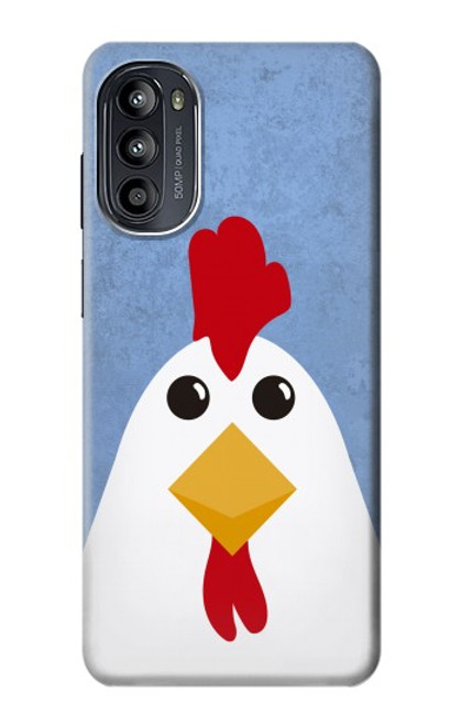 W3254 Chicken Cartoon Hülle Schutzhülle Taschen und Leder Flip für Motorola Moto G52, G82 5G