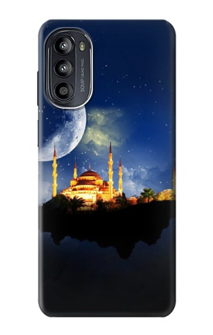 W3506 Islamic Ramadan Hülle Schutzhülle Taschen und Leder Flip für Motorola Moto G52, G82 5G