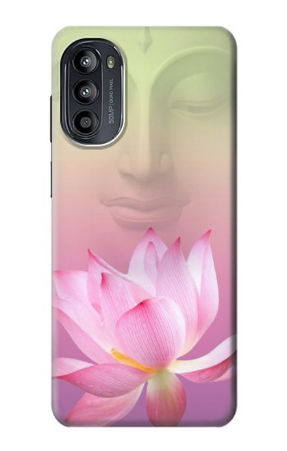 W3511 Lotus flower Buddhism Hülle Schutzhülle Taschen und Leder Flip für Motorola Moto G52, G82 5G