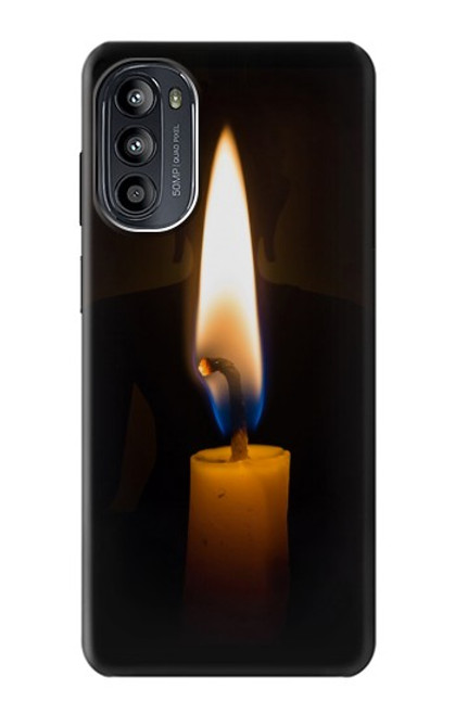 W3530 Buddha Candle Burning Hülle Schutzhülle Taschen und Leder Flip für Motorola Moto G52, G82 5G