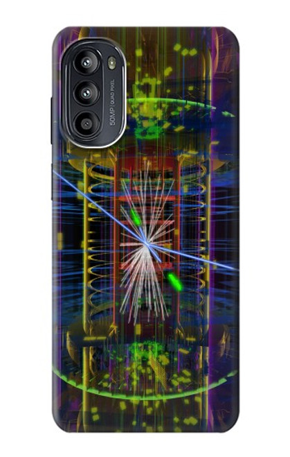 W3545 Quantum Particle Collision Hülle Schutzhülle Taschen und Leder Flip für Motorola Moto G52, G82 5G