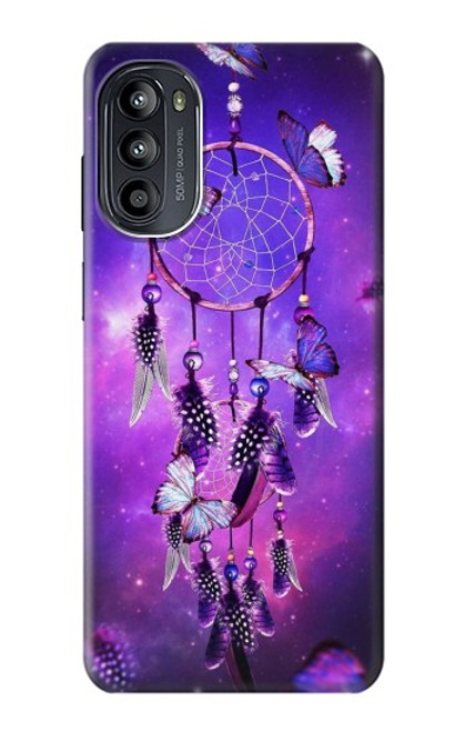 W3685 Dream Catcher Hülle Schutzhülle Taschen und Leder Flip für Motorola Moto G52, G82 5G