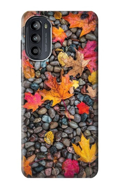 W3889 Maple Leaf Hülle Schutzhülle Taschen und Leder Flip für Motorola Moto G52, G82 5G