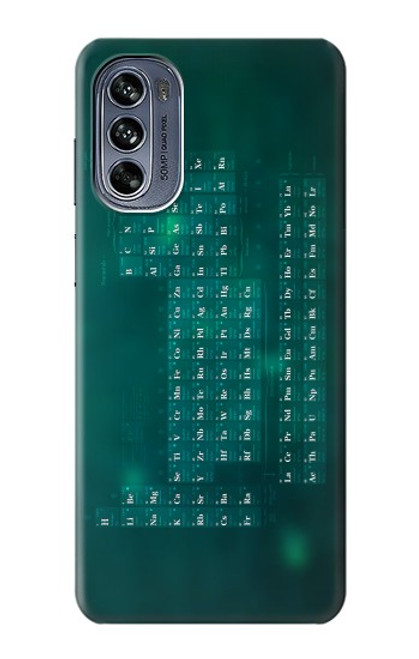 W0846 Chemistry Periodic Table Hülle Schutzhülle Taschen und Leder Flip für Motorola Moto G62 5G