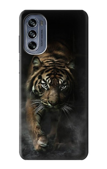 W0877 Bengal Tiger Hülle Schutzhülle Taschen und Leder Flip für Motorola Moto G62 5G