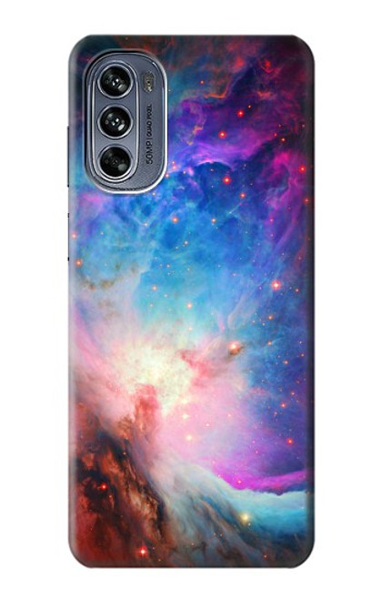 W2916 Orion Nebula M42 Hülle Schutzhülle Taschen und Leder Flip für Motorola Moto G62 5G