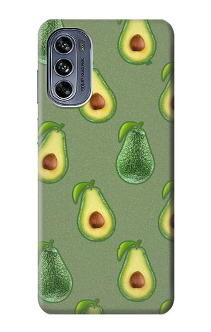 W3285 Avocado Fruit Pattern Hülle Schutzhülle Taschen und Leder Flip für Motorola Moto G62 5G