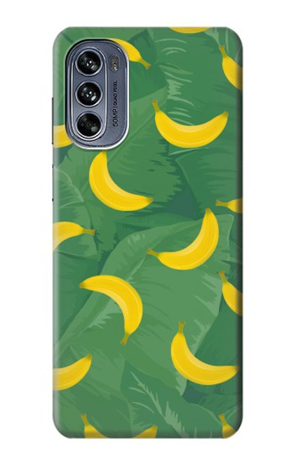 W3286 Banana Fruit Pattern Hülle Schutzhülle Taschen und Leder Flip für Motorola Moto G62 5G