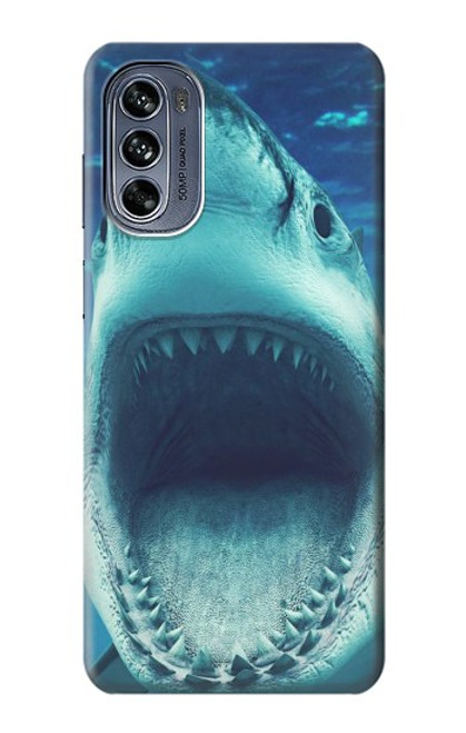 W3548 Tiger Shark Hülle Schutzhülle Taschen und Leder Flip für Motorola Moto G62 5G
