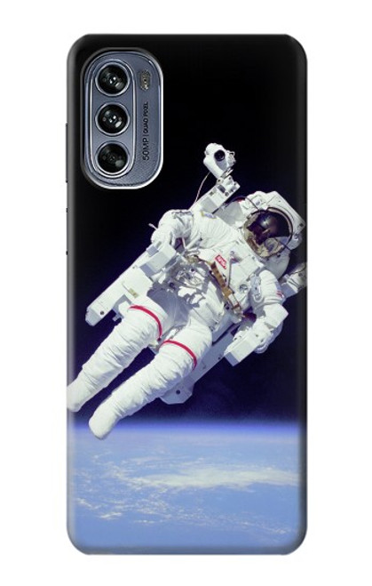 W3616 Astronaut Hülle Schutzhülle Taschen und Leder Flip für Motorola Moto G62 5G
