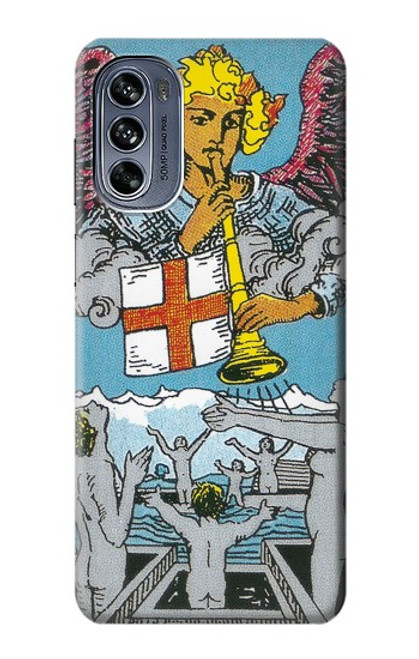 W3743 Tarot Card The Judgement Hülle Schutzhülle Taschen und Leder Flip für Motorola Moto G62 5G