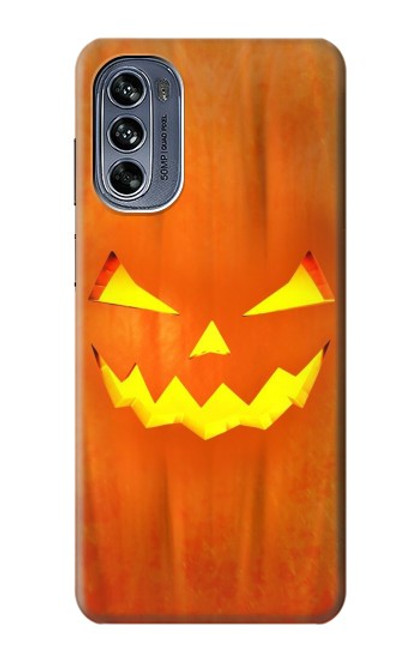 W3828 Pumpkin Halloween Hülle Schutzhülle Taschen und Leder Flip für Motorola Moto G62 5G