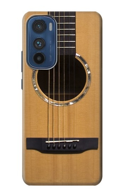 W0057 Acoustic Guitar Hülle Schutzhülle Taschen und Leder Flip für Motorola Edge 30