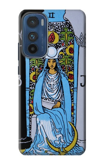 W2764 High Priestess Tarot Card Hülle Schutzhülle Taschen und Leder Flip für Motorola Edge 30