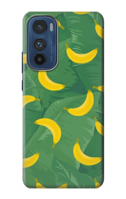 W3286 Banana Fruit Pattern Hülle Schutzhülle Taschen und Leder Flip für Motorola Edge 30