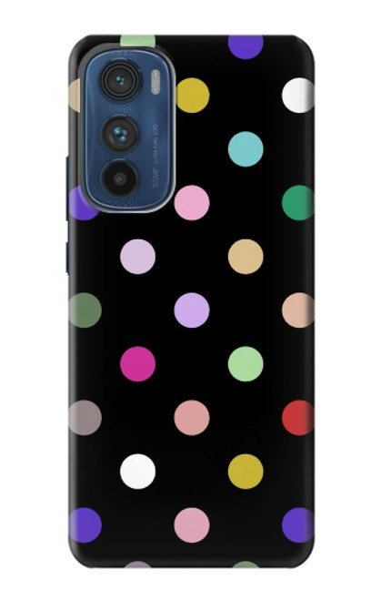 W3532 Colorful Polka Dot Hülle Schutzhülle Taschen und Leder Flip für Motorola Edge 30