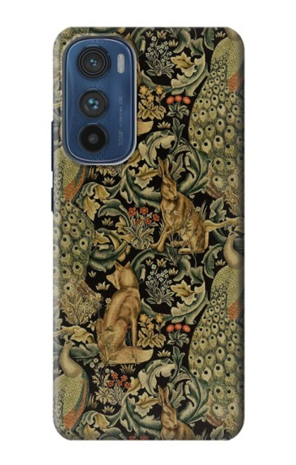 W3661 William Morris Forest Velvet Hülle Schutzhülle Taschen und Leder Flip für Motorola Edge 30