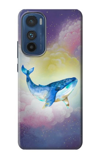 W3802 Dream Whale Pastel Fantasy Hülle Schutzhülle Taschen und Leder Flip für Motorola Edge 30