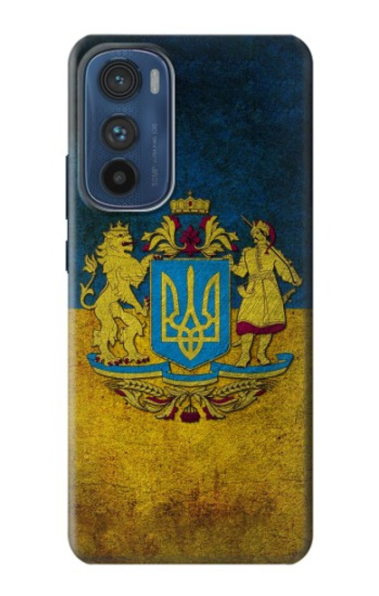 W3858 Ukraine Vintage Flag Hülle Schutzhülle Taschen und Leder Flip für Motorola Edge 30