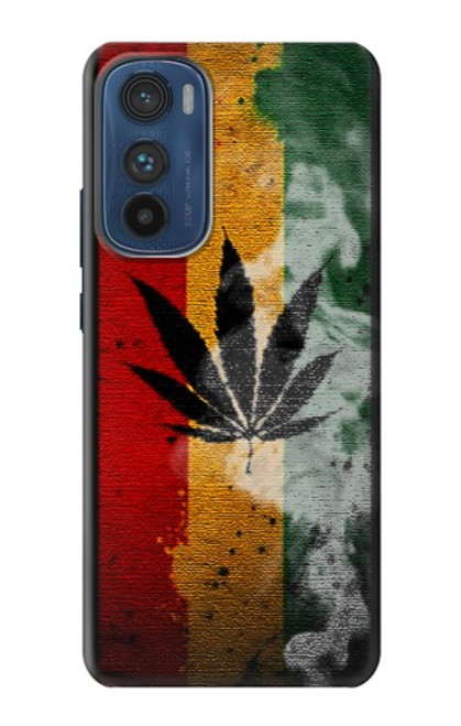 W3890 Reggae Rasta Flag Smoke Hülle Schutzhülle Taschen und Leder Flip für Motorola Edge 30