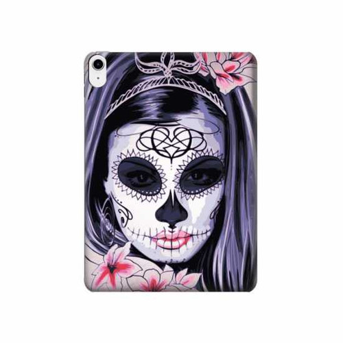 W3821 Sugar Skull Steam Punk Girl Gothic Tablet Hülle Schutzhülle Taschen für iPad 10.9 (2022)