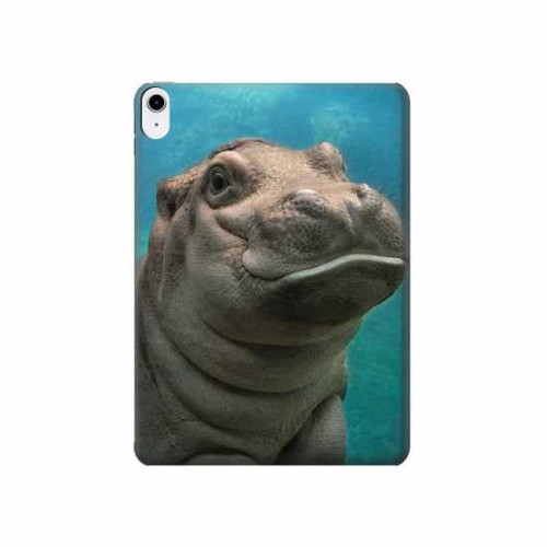 W3871 Cute Baby Hippo Hippopotamus Tablet Hülle Schutzhülle Taschen für iPad 10.9 (2022)