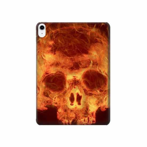 W3881 Fire Skull Tablet Hülle Schutzhülle Taschen für iPad 10.9 (2022)