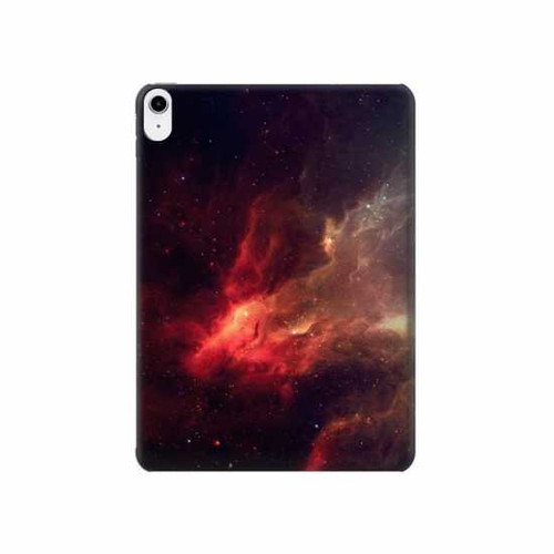 W3897 Red Nebula Space Tablet Hülle Schutzhülle Taschen für iPad 10.9 (2022)