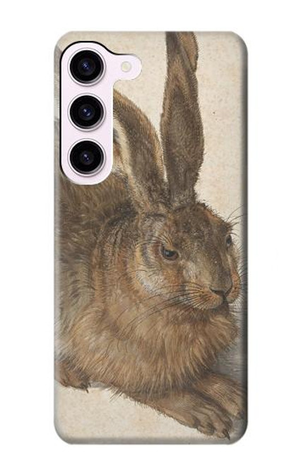 W3781 Albrecht Durer Young Hare Hülle Schutzhülle Taschen und Leder Flip für Samsung Galaxy S23