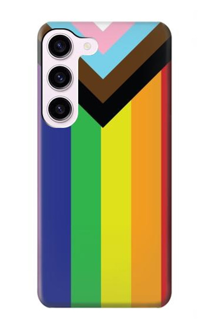 W3846 Pride Flag LGBT Hülle Schutzhülle Taschen und Leder Flip für Samsung Galaxy S23