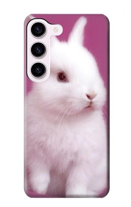 W3870 Cute Baby Bunny Hülle Schutzhülle Taschen und Leder Flip für Samsung Galaxy S23