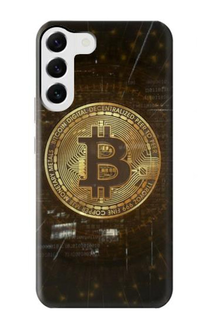 W3798 Cryptocurrency Bitcoin Hülle Schutzhülle Taschen und Leder Flip für Samsung Galaxy S23 Plus