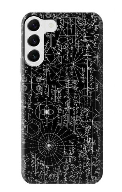 W3808 Mathematics Blackboard Hülle Schutzhülle Taschen und Leder Flip für Samsung Galaxy S23 Plus