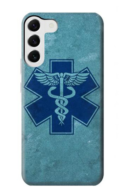 W3824 Caduceus Medical Symbol Hülle Schutzhülle Taschen und Leder Flip für Samsung Galaxy S23 Plus