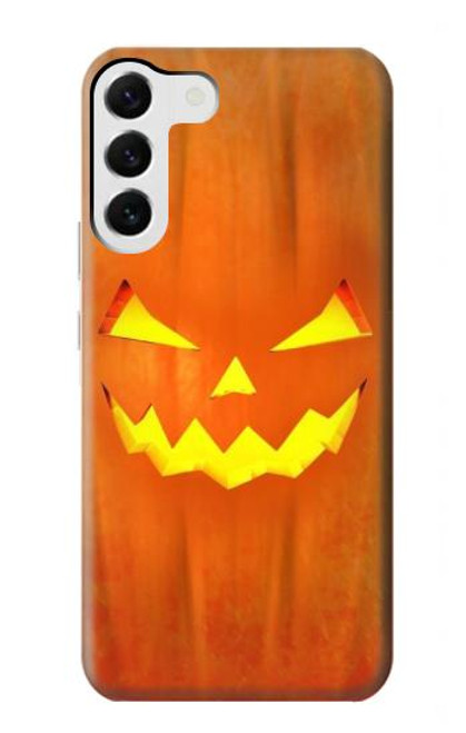 W3828 Pumpkin Halloween Hülle Schutzhülle Taschen und Leder Flip für Samsung Galaxy S23 Plus