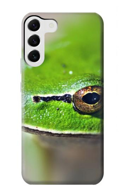 W3845 Green frog Hülle Schutzhülle Taschen und Leder Flip für Samsung Galaxy S23 Plus