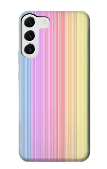W3849 Colorful Vertical Colors Hülle Schutzhülle Taschen und Leder Flip für Samsung Galaxy S23 Plus