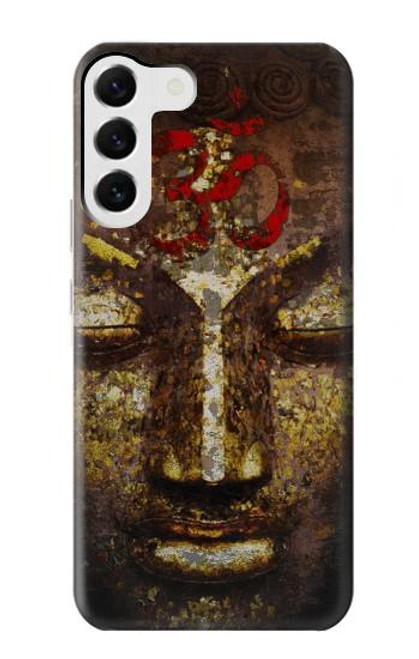 W3874 Buddha Face Ohm Symbol Hülle Schutzhülle Taschen und Leder Flip für Samsung Galaxy S23 Plus