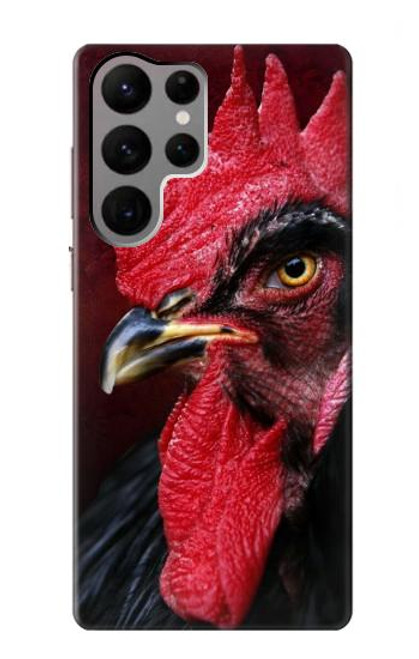 W3797 Chicken Rooster Hülle Schutzhülle Taschen und Leder Flip für Samsung Galaxy S23 Ultra