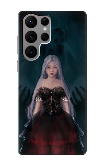 W3847 Lilith Devil Bride Gothic Girl Skull Grim Reaper Hülle Schutzhülle Taschen und Leder Flip für Samsung Galaxy S23 Ultra