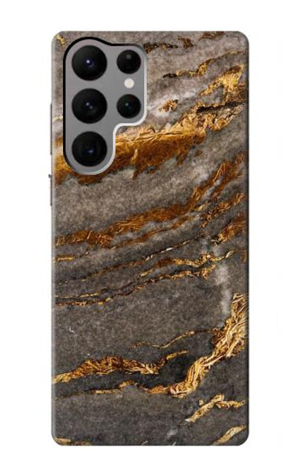 W3886 Gray Marble Rock Hülle Schutzhülle Taschen und Leder Flip für Samsung Galaxy S23 Ultra