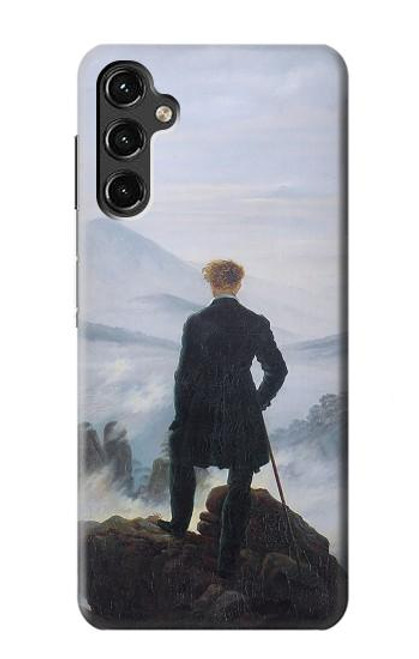 W3789 Wanderer above the Sea of Fog Hülle Schutzhülle Taschen und Leder Flip für Samsung Galaxy A14 5G