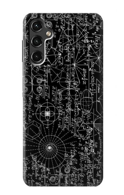 W3808 Mathematics Blackboard Hülle Schutzhülle Taschen und Leder Flip für Samsung Galaxy A14 5G