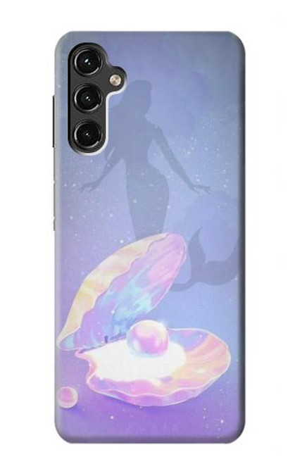 W3823 Beauty Pearl Mermaid Hülle Schutzhülle Taschen und Leder Flip für Samsung Galaxy A14 5G