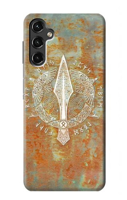 W3827 Gungnir Spear of Odin Norse Viking Symbol Hülle Schutzhülle Taschen und Leder Flip für Samsung Galaxy A14 5G