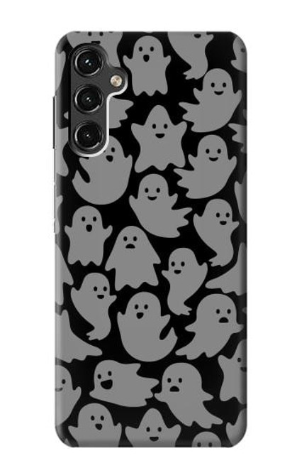 W3835 Cute Ghost Pattern Hülle Schutzhülle Taschen und Leder Flip für Samsung Galaxy A14 5G