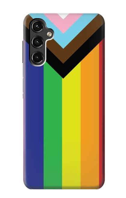 W3846 Pride Flag LGBT Hülle Schutzhülle Taschen und Leder Flip für Samsung Galaxy A14 5G